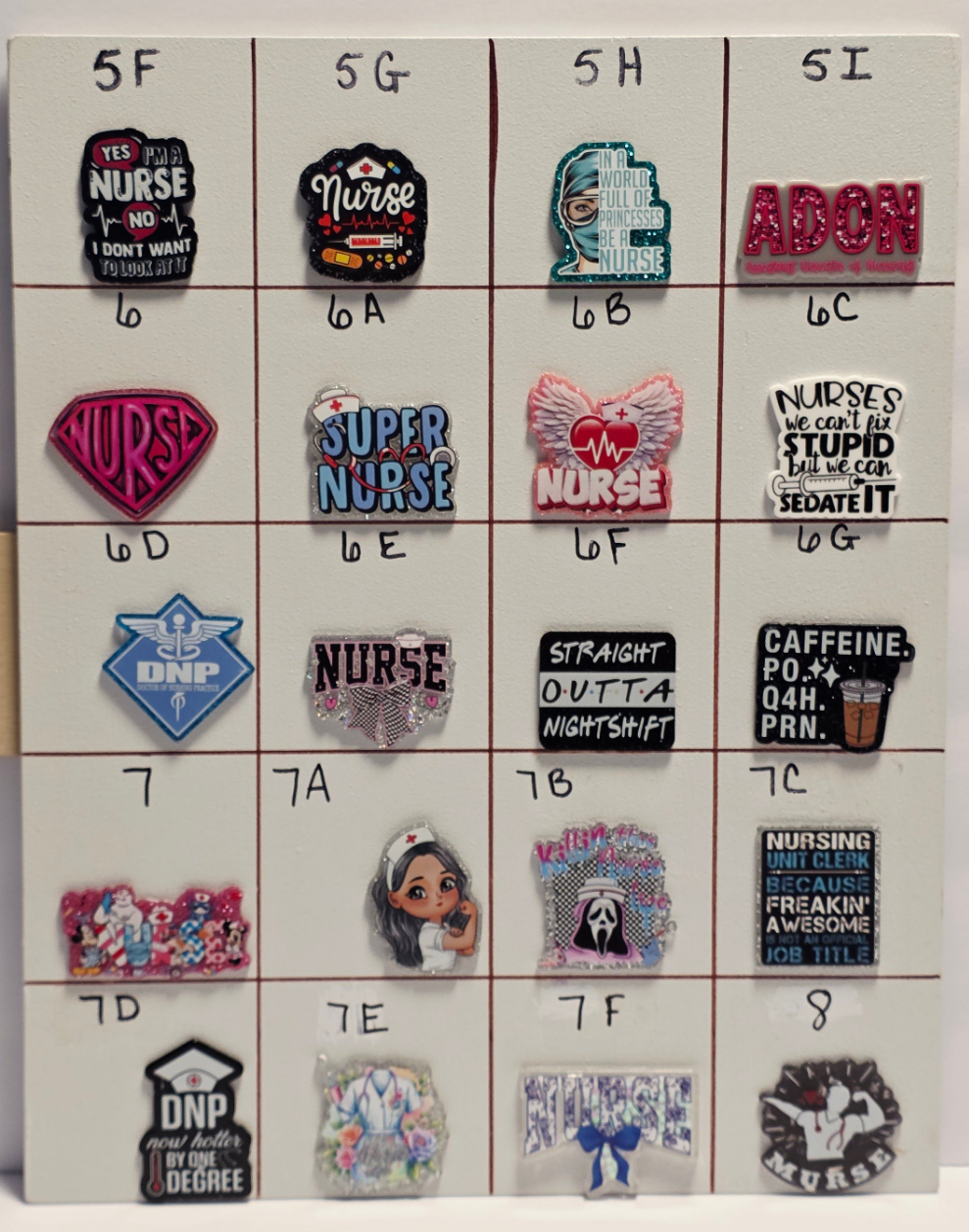Nursing Badge Reel Designs # 1 - 12