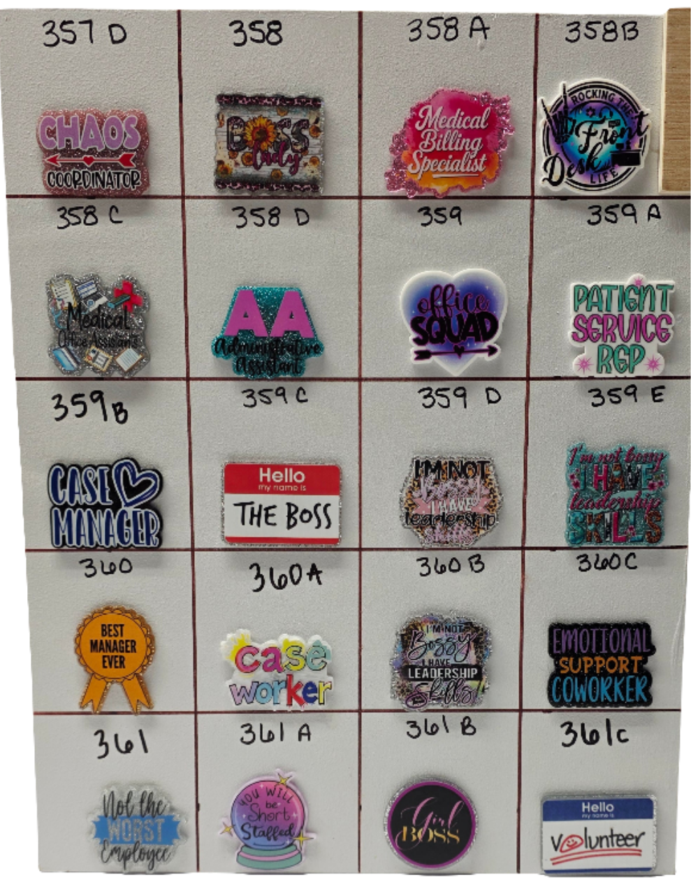 Administration & Office Board # 353-364