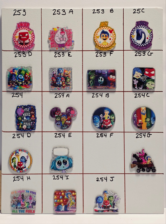 Inside Out Badge Reel Designs # 253 - 254