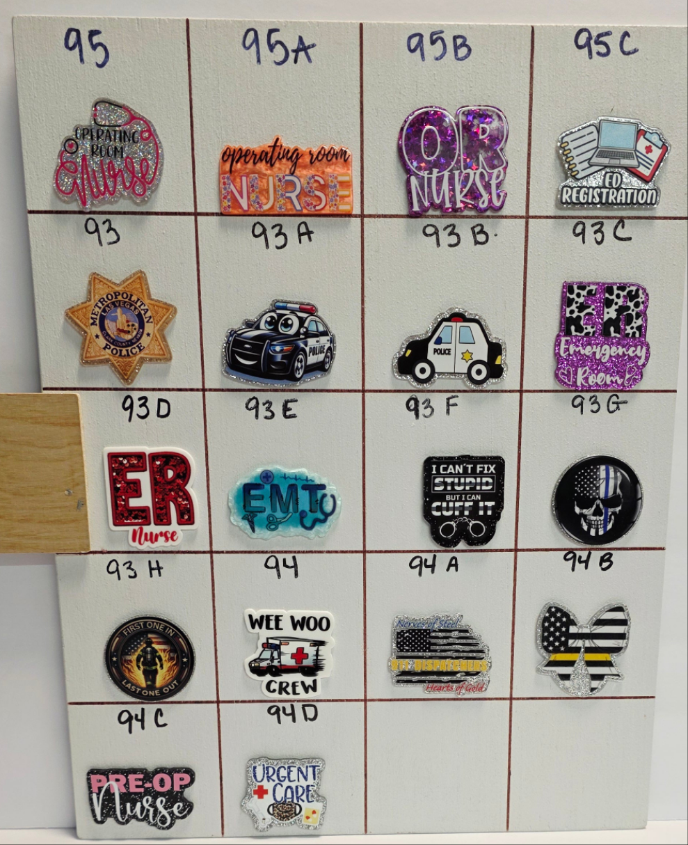 Emergency Services Badge Reel Designs # 85- 94