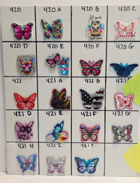 Butterfly Badge Reel Designs