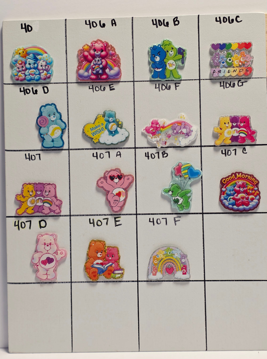 Care Bear Badge Reel Designs