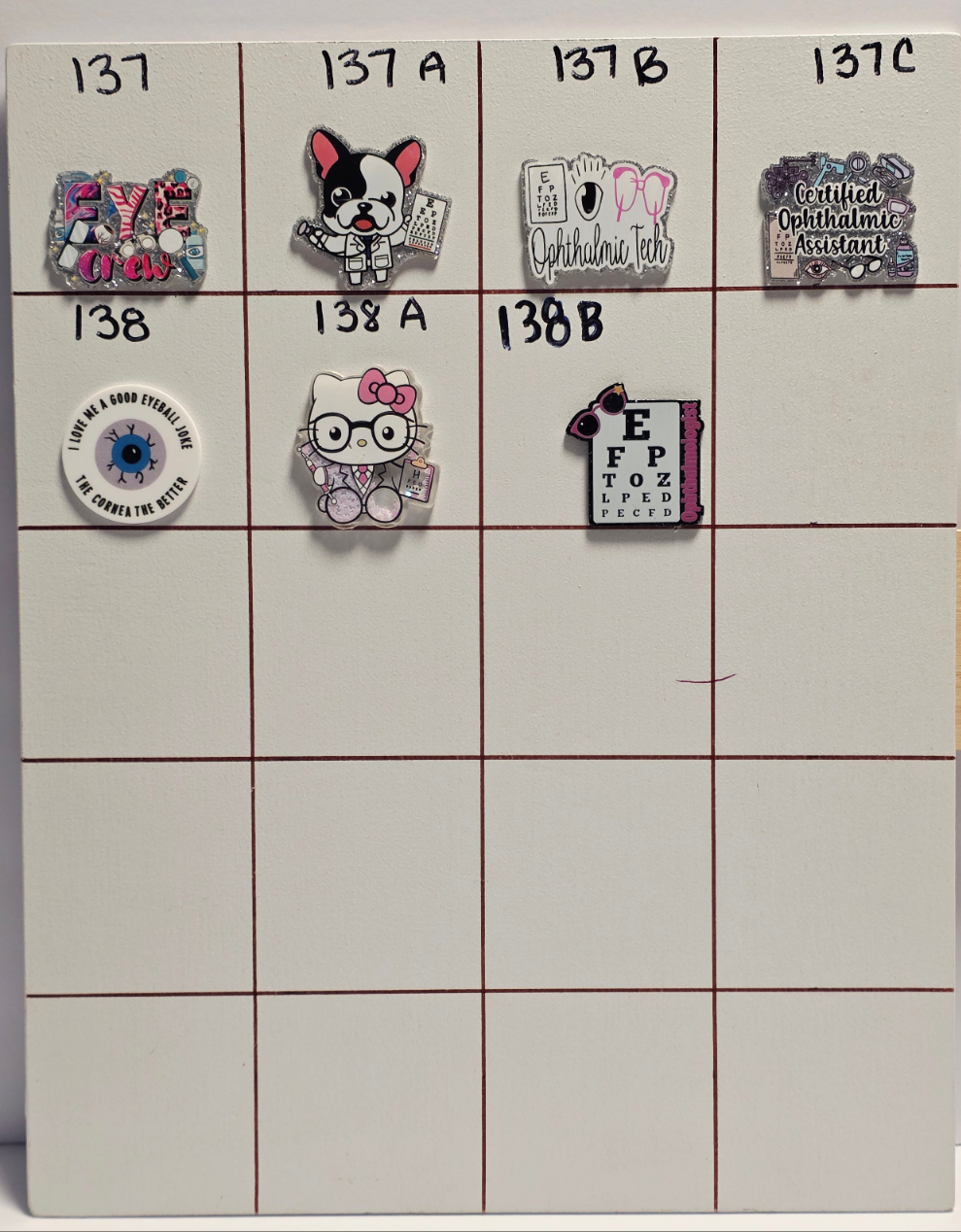 Ophthalmology Badge Reel Designs # 137 - 138