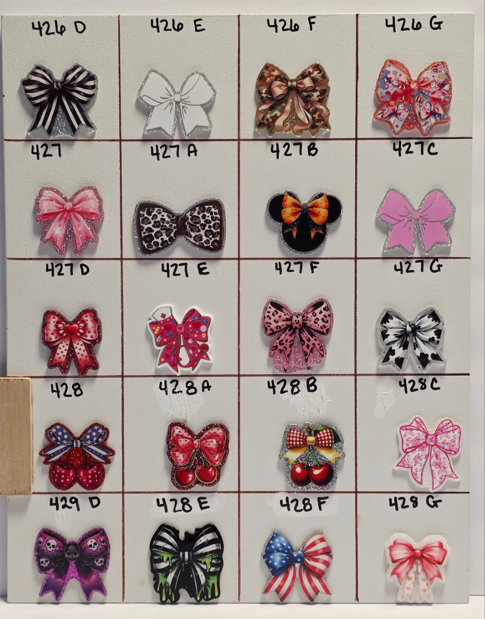 Bows Badge Reel Designs