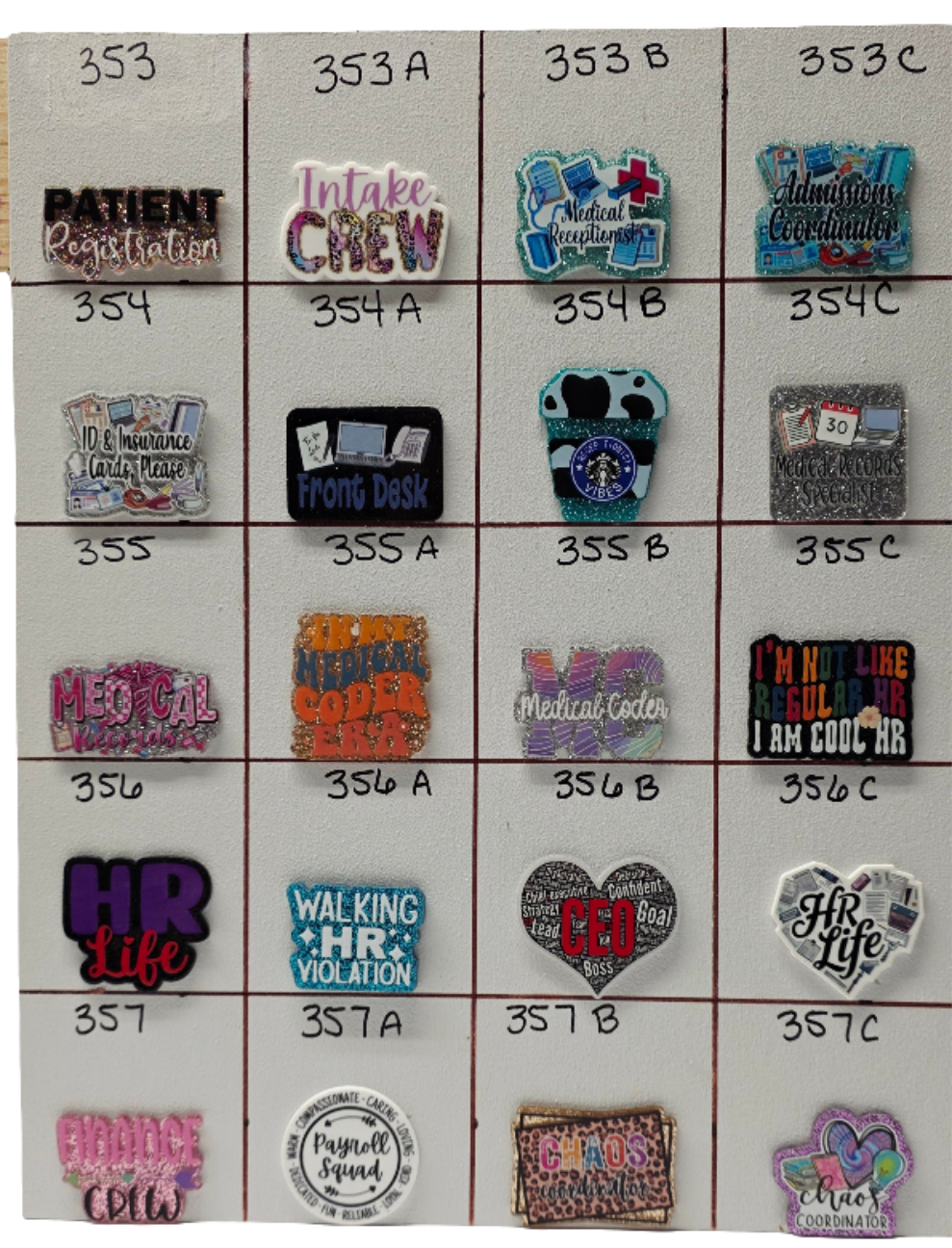 Administration & Office Board    # 353-364