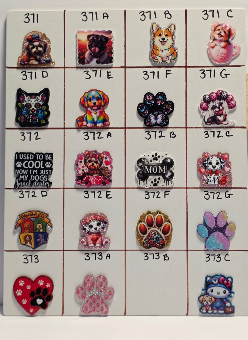Dogs Badge Reel Designs # 371 - 373