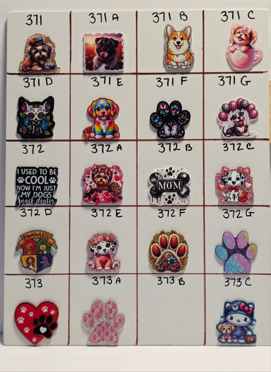 Dogs Badge Reel Designs # 371 - 373