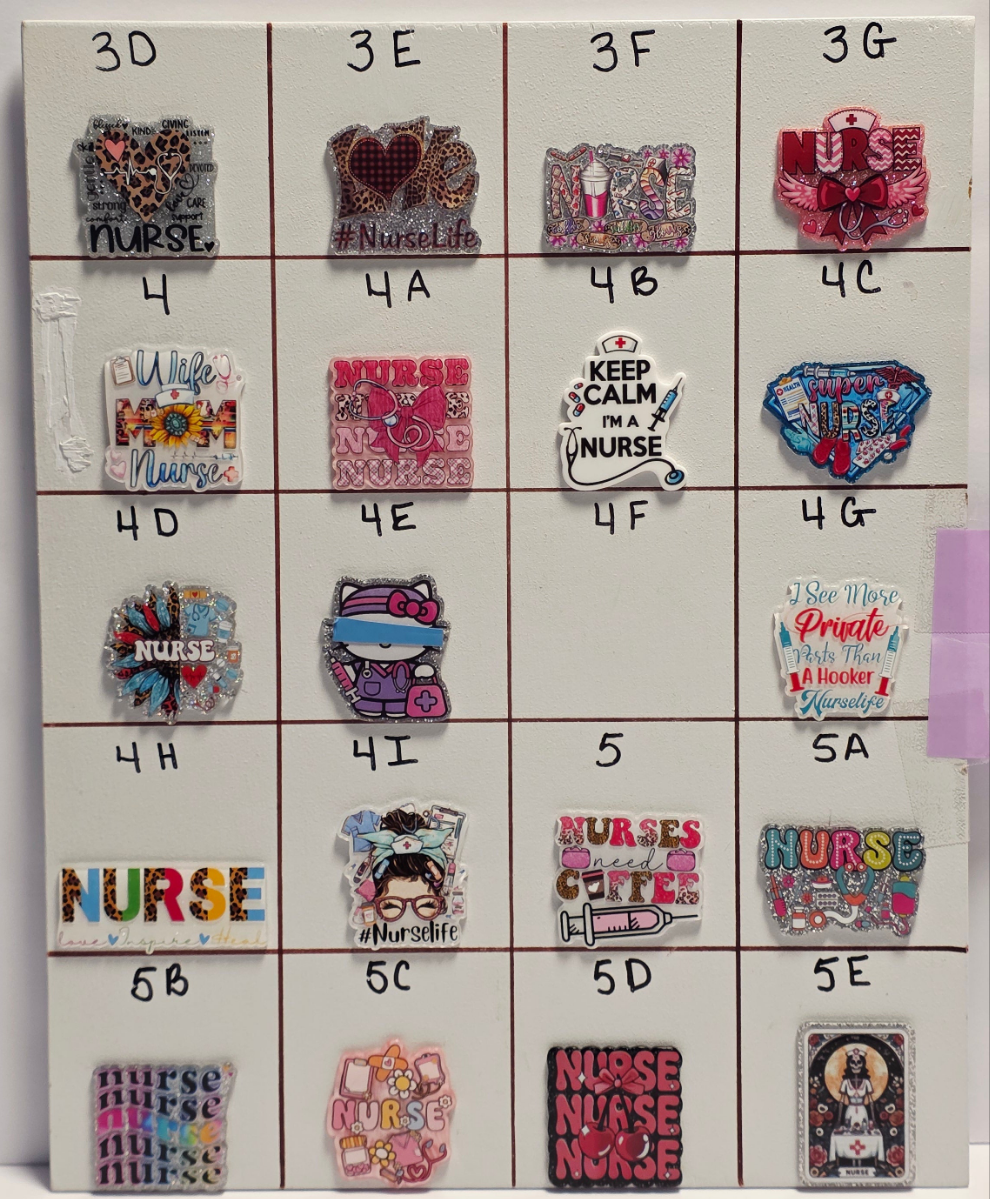 Nursing Badge Reel Designs # 1 - 12